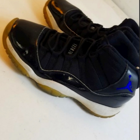 Nike air jordan retro 11 XI bg sneakers shoes black gum size 3.5 - Picture 1 of 5